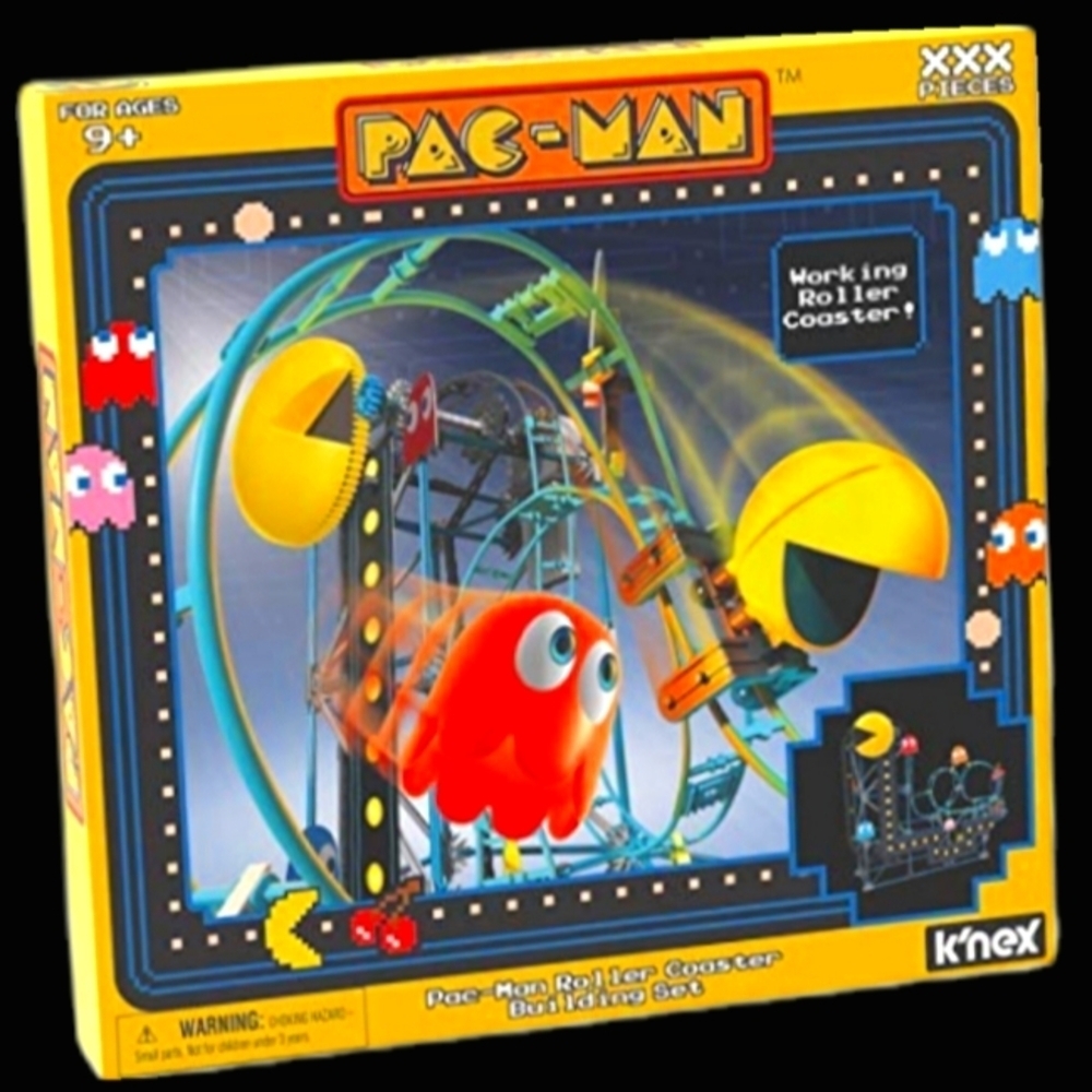 K'NEX Motorized Pacman Roller Coaster Amusement Ride